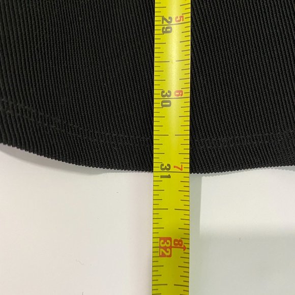 ALICE + OLIVIA Rema Black Textured Ponte Fit & Flare Dress S - Picture 10 of 12